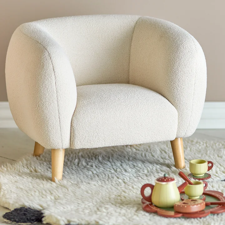 Bloomingville Mini - Cade Loungesessel, weiss