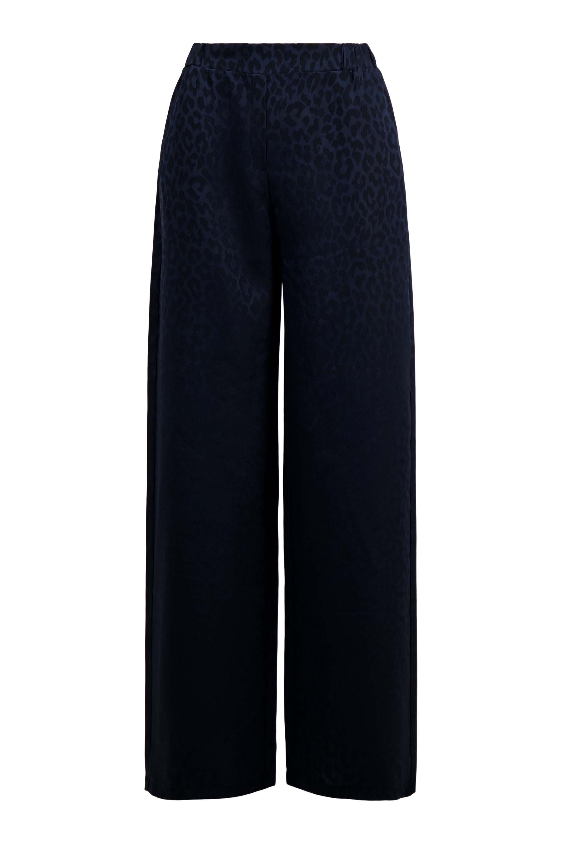 satijnen jacquard broek