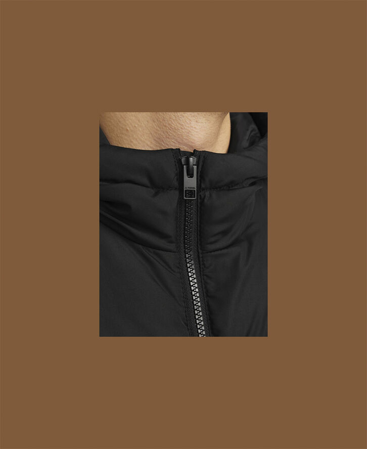 JJ-REBEL JREBREBEL LOGO LONG PUFFER Sort