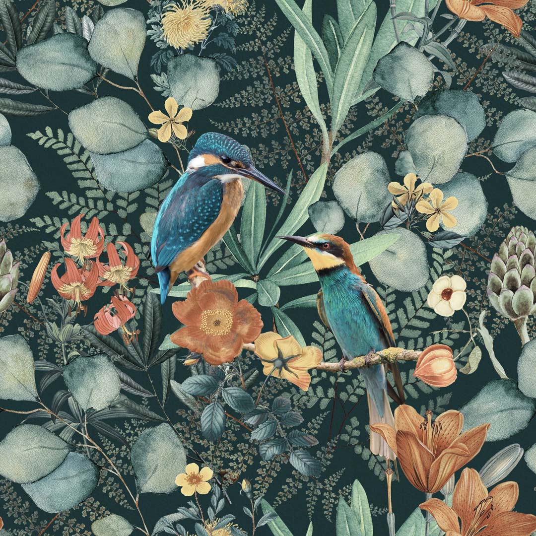 Eisvogel und Kolibri 2 von Andrea Haase