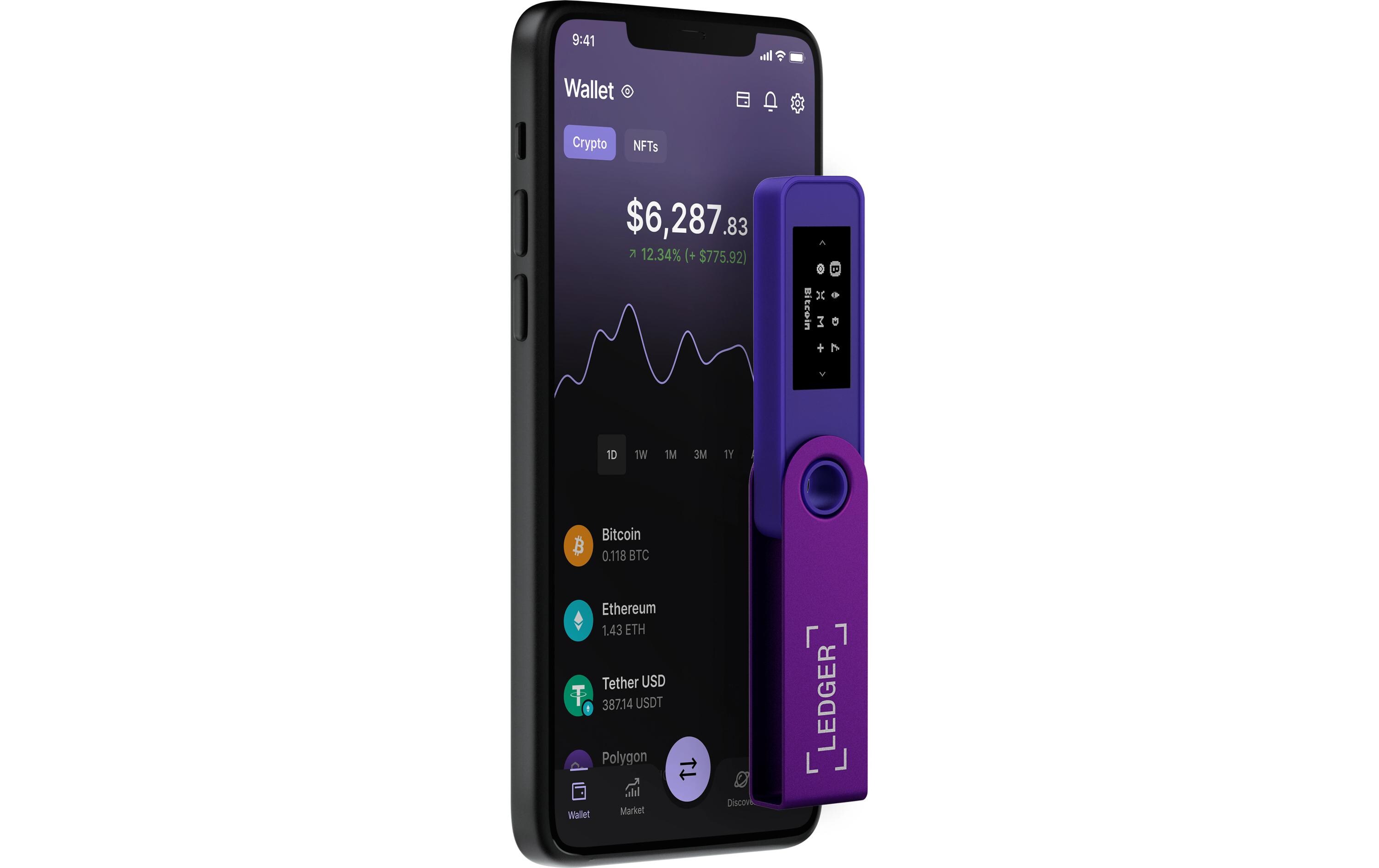 Nano S Plus Amethyst PurpleCrypto-Hardware-Wallet zum Kaufen, Verwalten und Vermehren digitaler Vermögenswerte