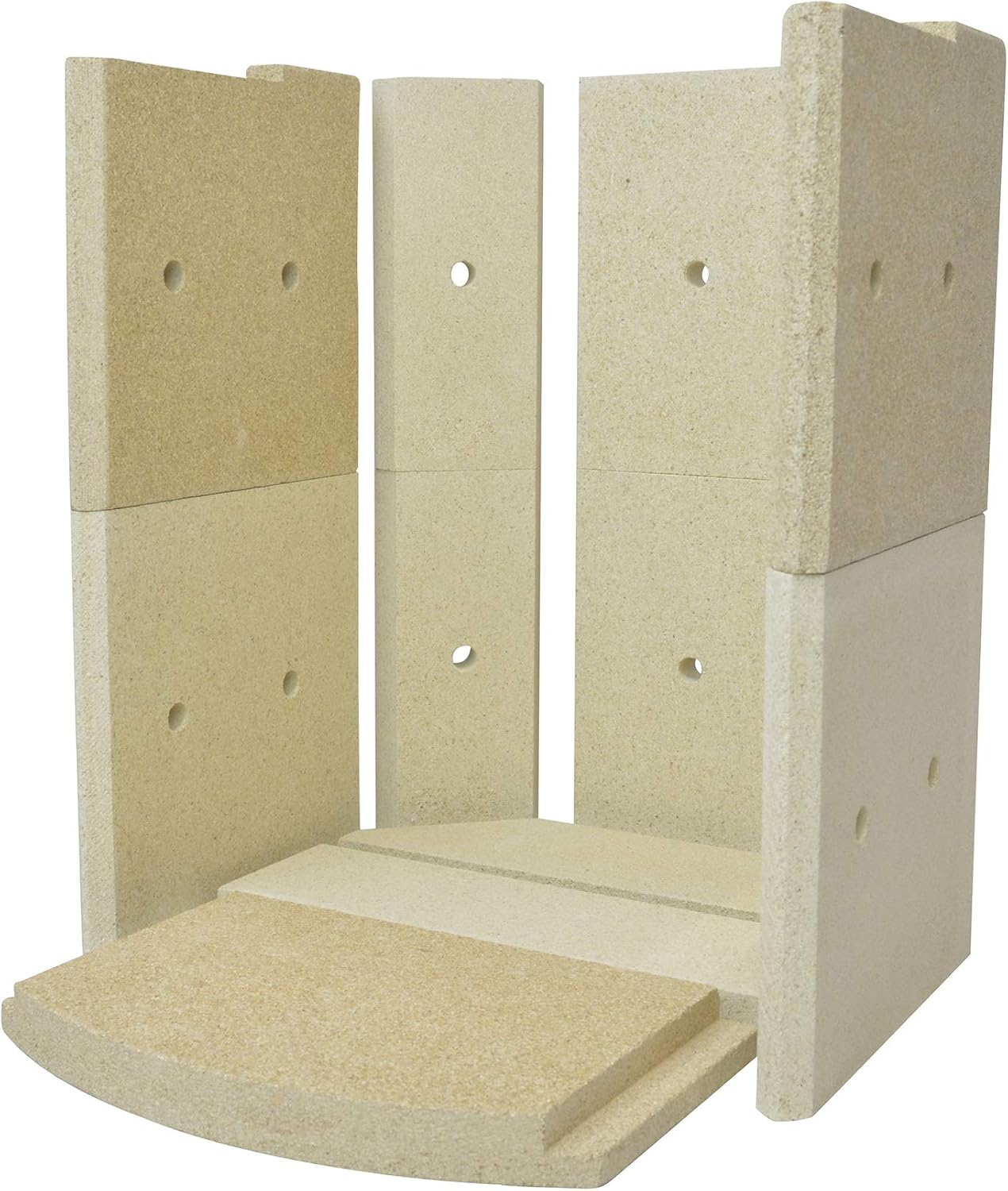 Feuerraumauskleidung für Fireplace Alicante Kaminöfen - Vermiculite - 13-teilig