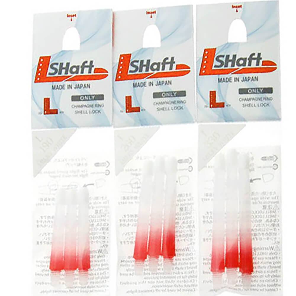 L-Style - L-Shaft Lock Straight TwoTone - Weiß Klar Rot