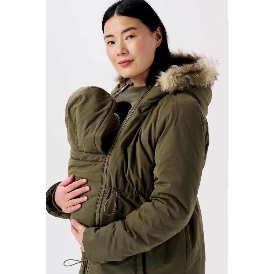 Noppies Umstandsjacke Winter Frankfurt 3-way Dusty Olive