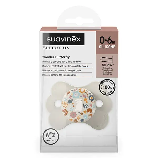 Chupeta Suavinex Wonderland SXPro Simétrica 0-6 meses - Wonderland Bege