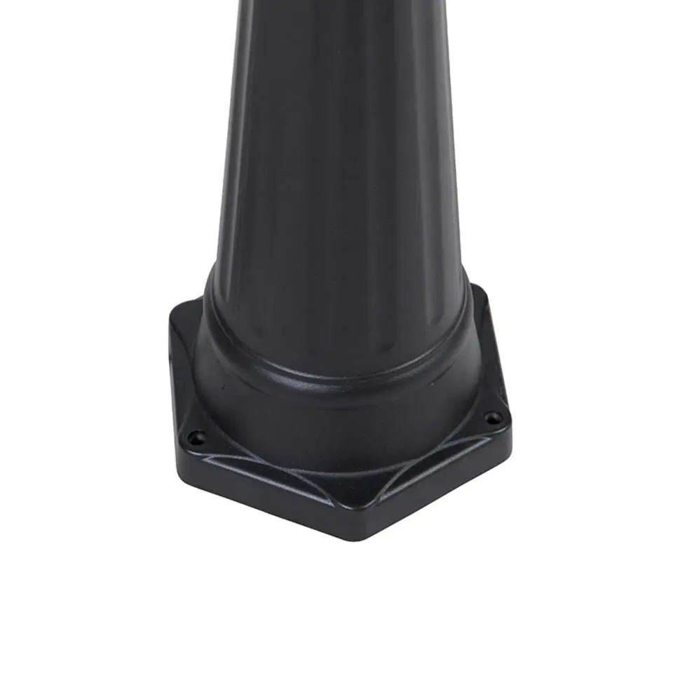 Qazqa staande buitenlampen havana zwart e27
