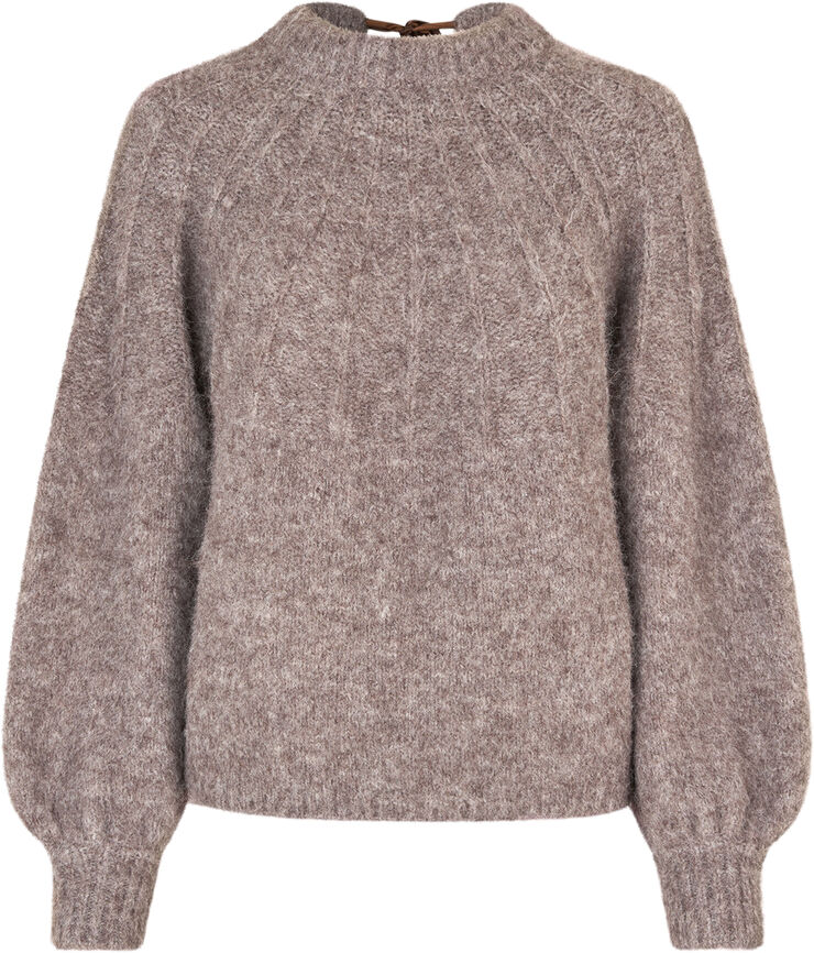 A-VIEW Patrisia bow knit pullover Brown