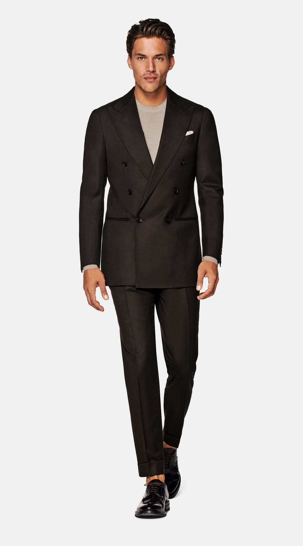 Costume Havana coupe Tailored marron foncé