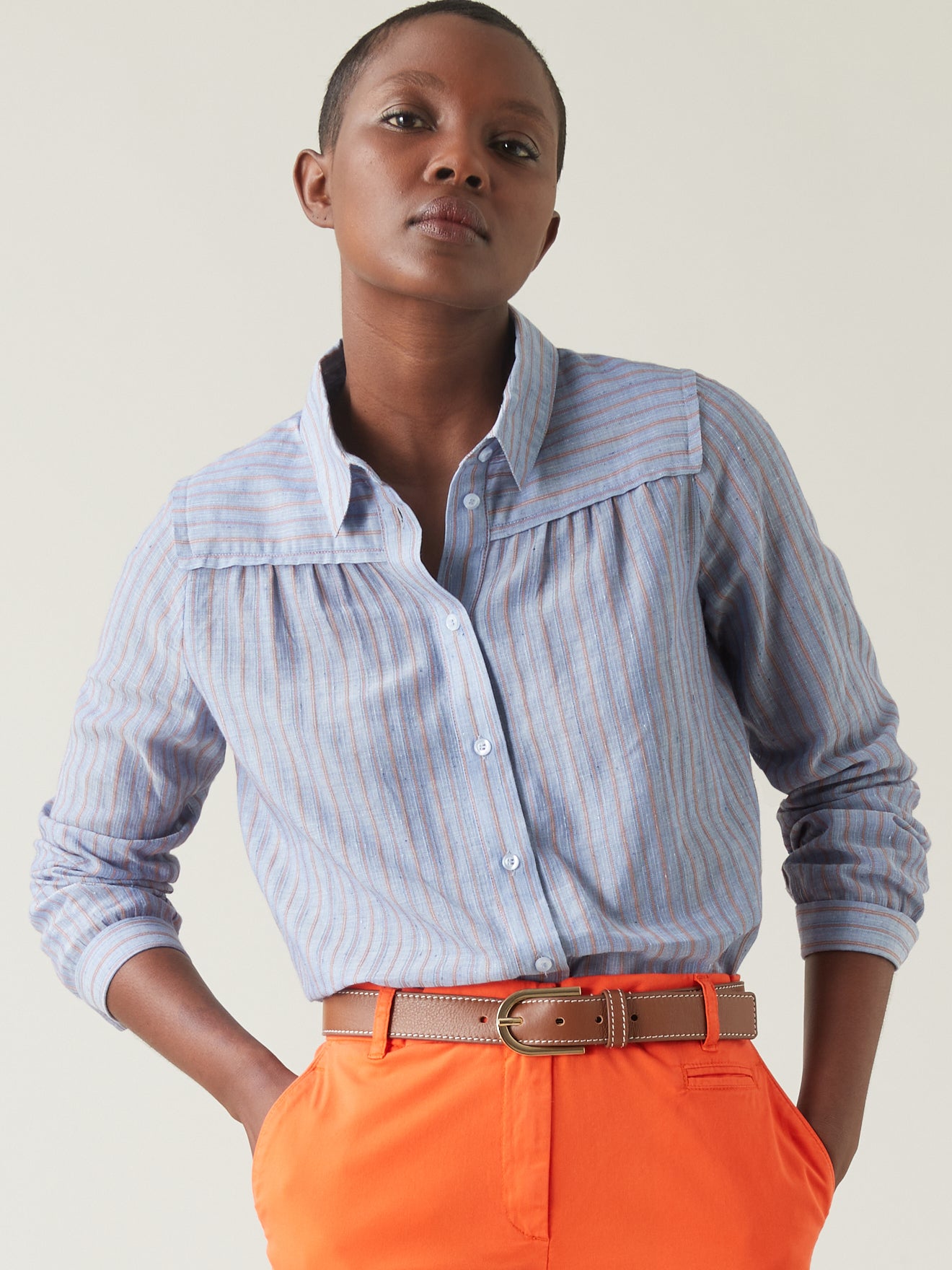 Chemise rayée femme
