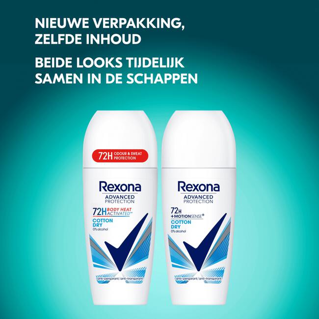 Rexona Women Cotton Dry Anti-Transpirant Deodorant Roller 50 ML