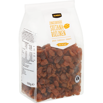 Jumbo Zongedroogde Sultana Rozijnen 500 g