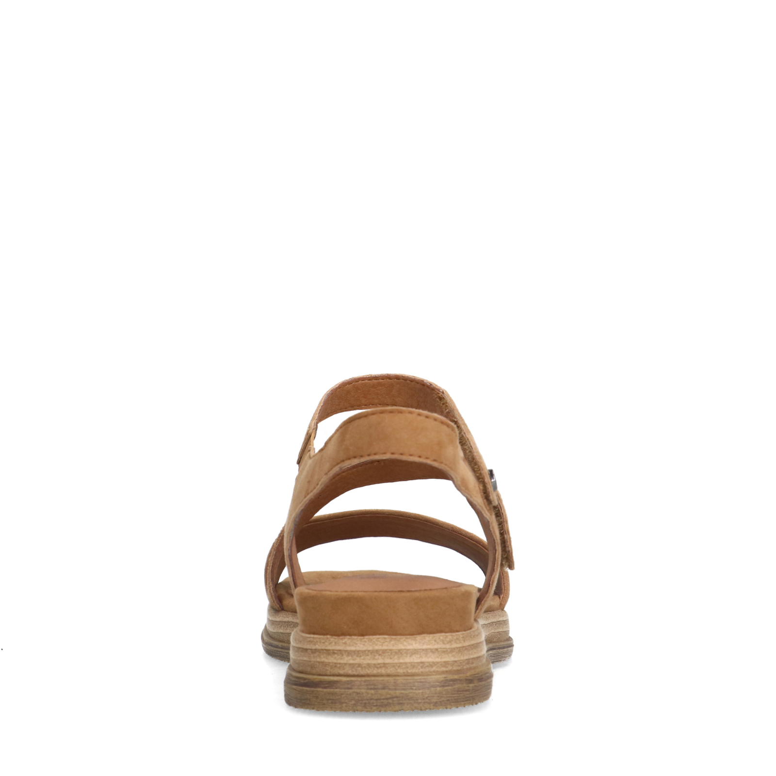Cognac leren sandalen