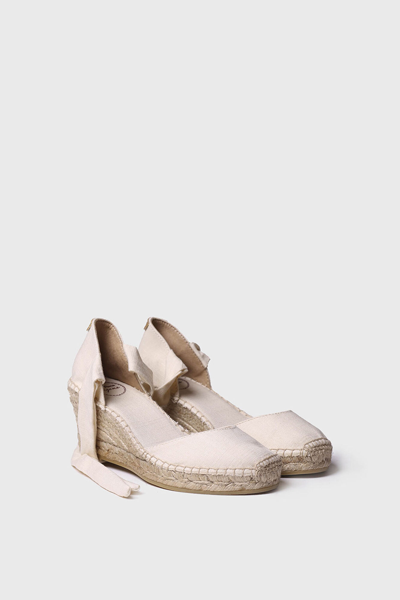 Chinelo de linho valenciano - JULIA - marfim