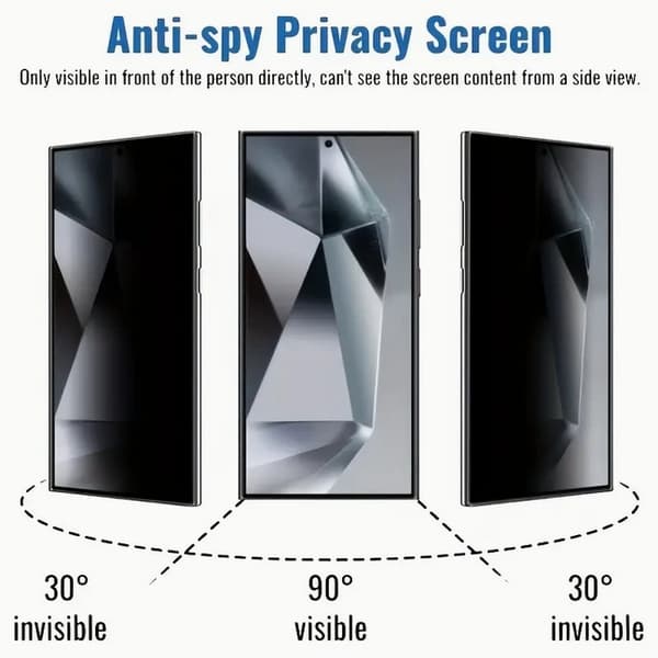 [2-PACK] Samsung Galaxy S25 Ultra Privacy skjermbeskytter