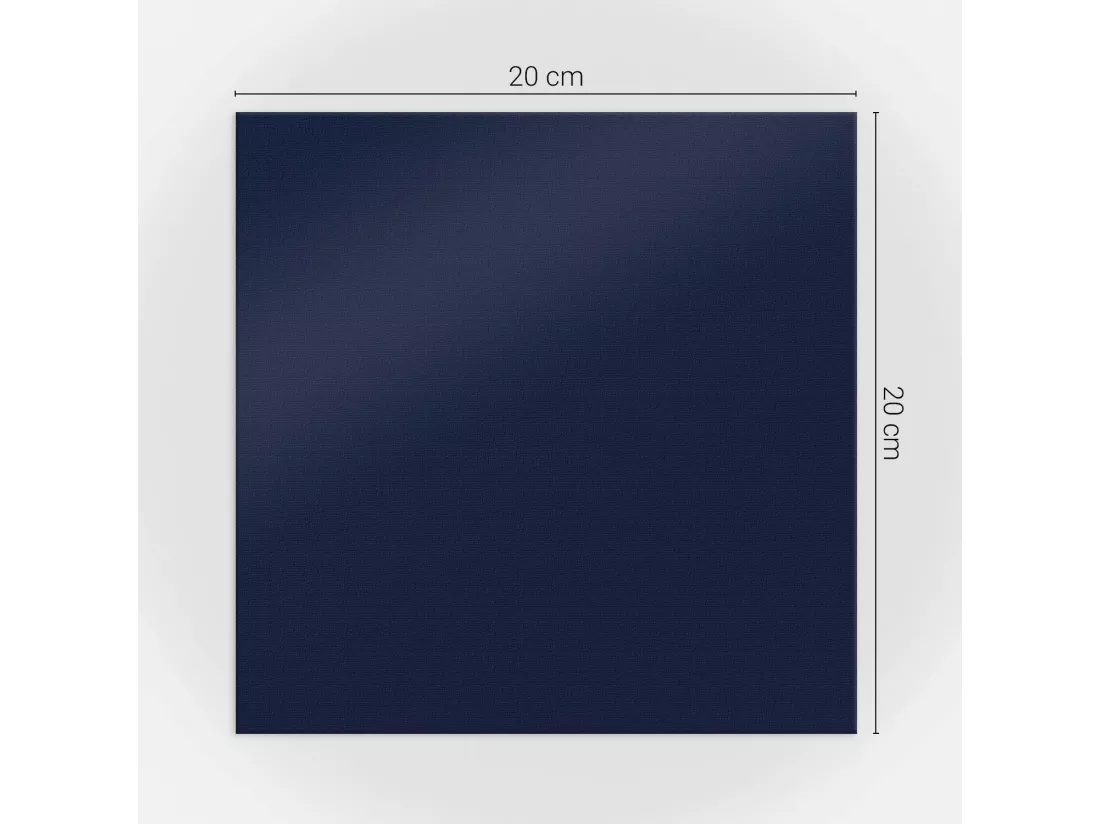 Carreaux autocollants PVC, Carrelage PVC adhésif - 20x20x20 - Couleur bleu marine foncé
