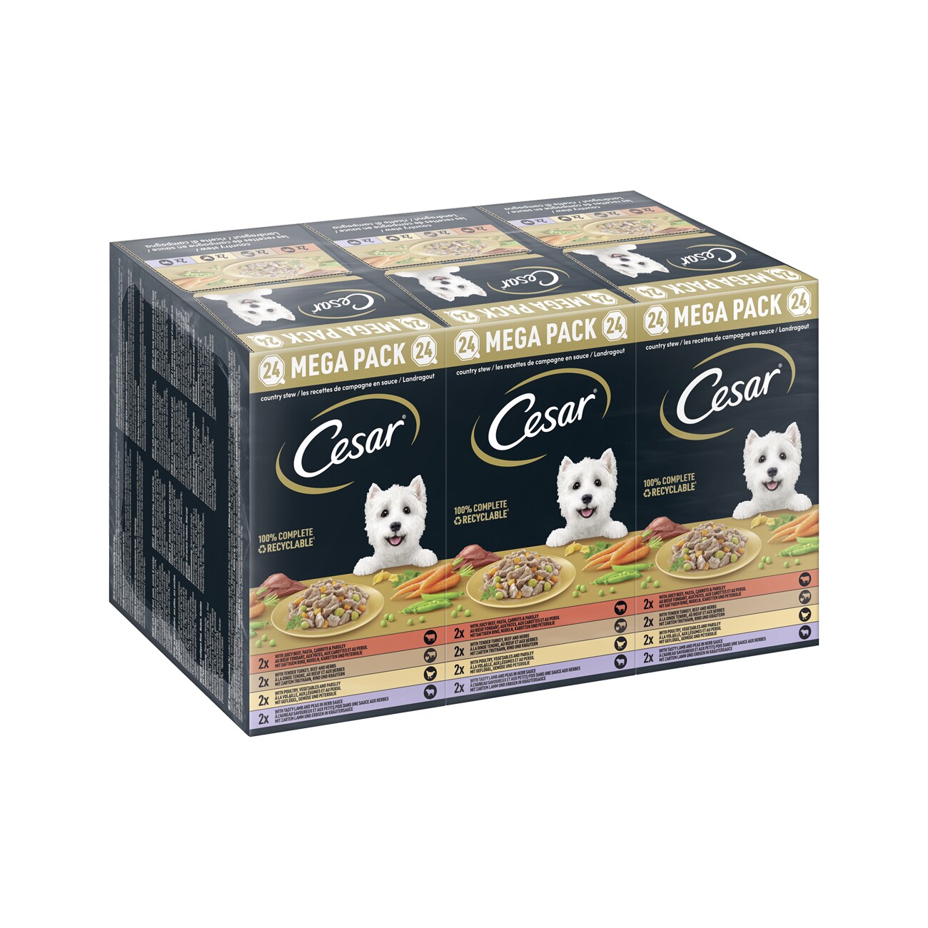 Cesar Multipack Landragout 24x150g