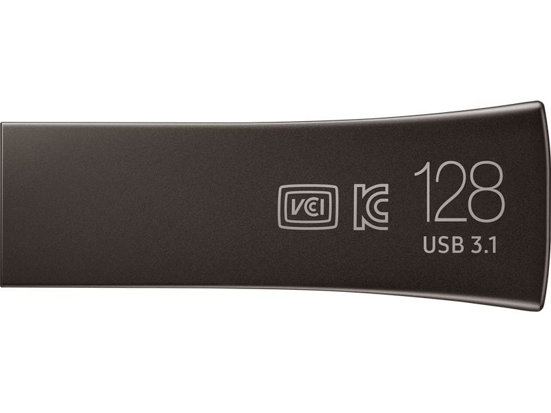 Samsung USB-Stick Bar Plus Titan Grau 128 GB USB-Stick mit 128 GB Speicherkapazität und  Lesegeschwindigkeit