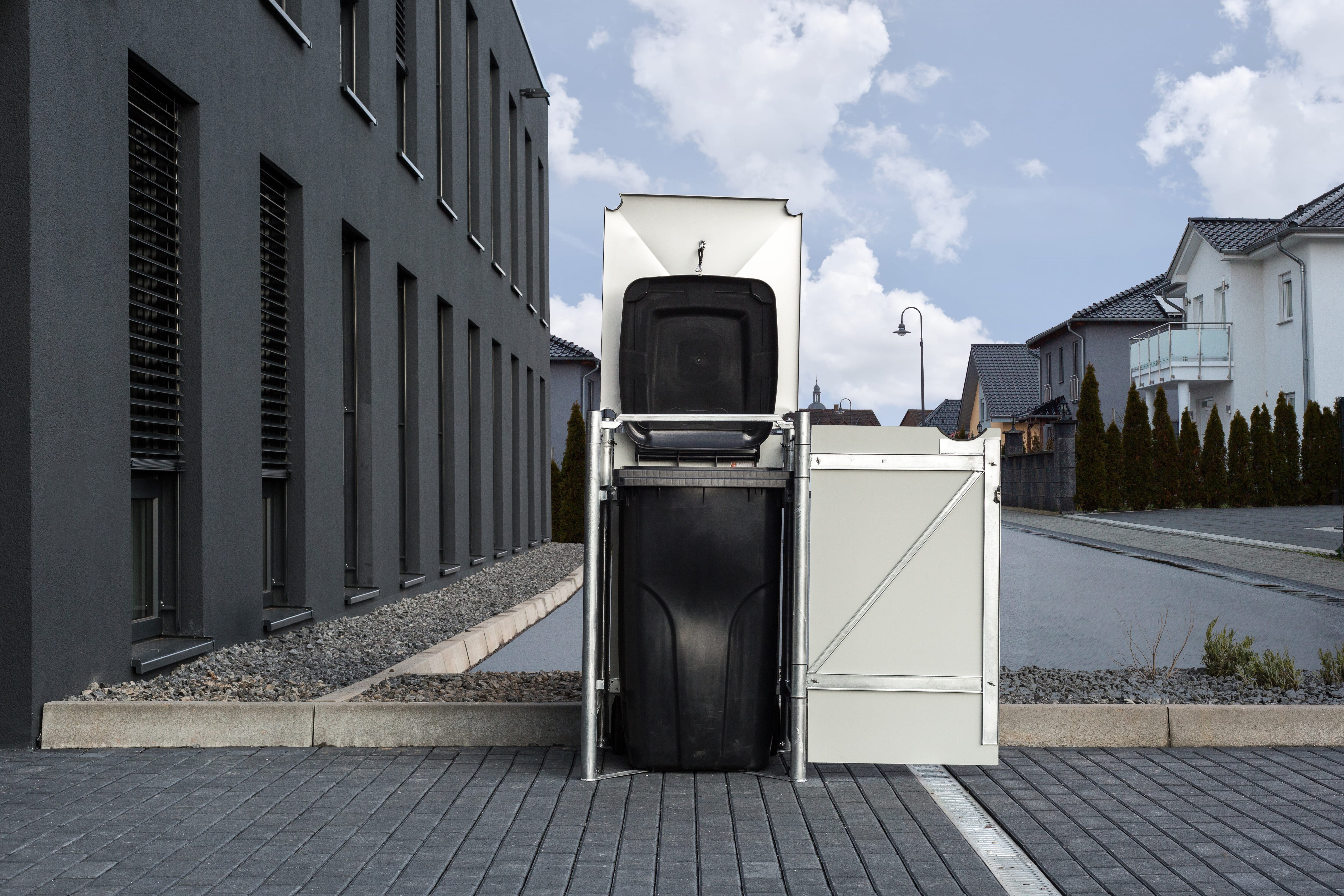 Hide Mülltonnenbox 240l Kunststoff, 1er Box, schwarz