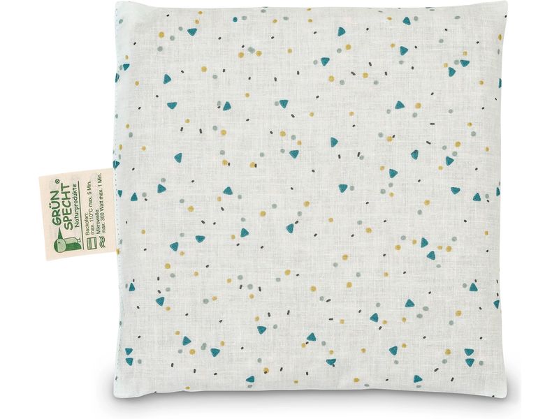 Grünspecht Kirschkernkissen Frosty grün 19 x 19 x 3 cm Wärmekissen, ideal zur Linderung von Verspannungen im Nacken, Bauch und Rücken