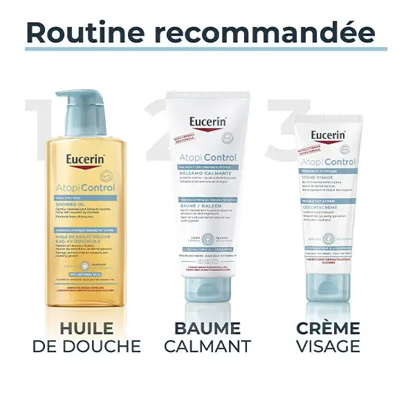 Creme facial calmante Eucerin AtopiControl para pele atópica 50ml