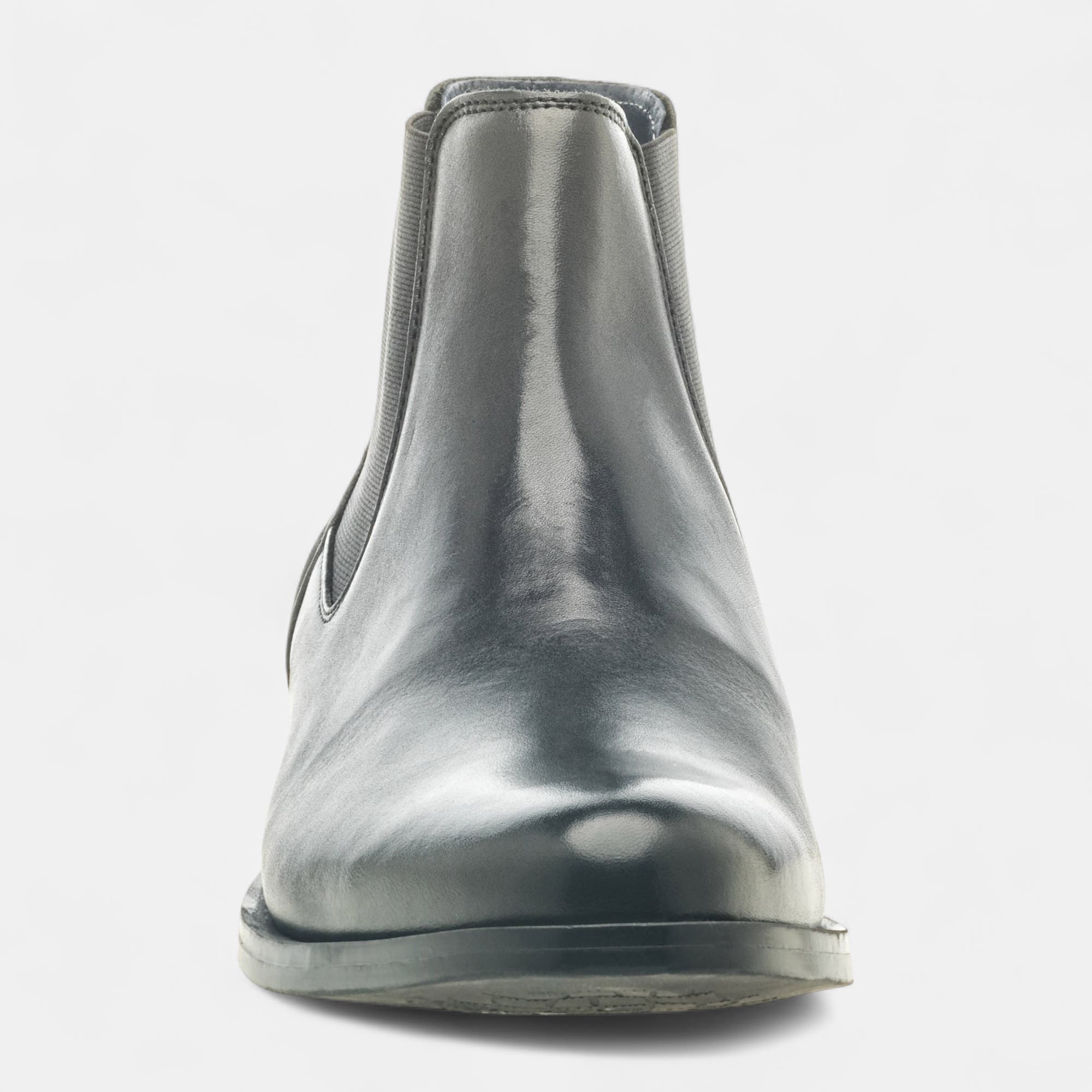 Boots chelsea Homme en cuir noir