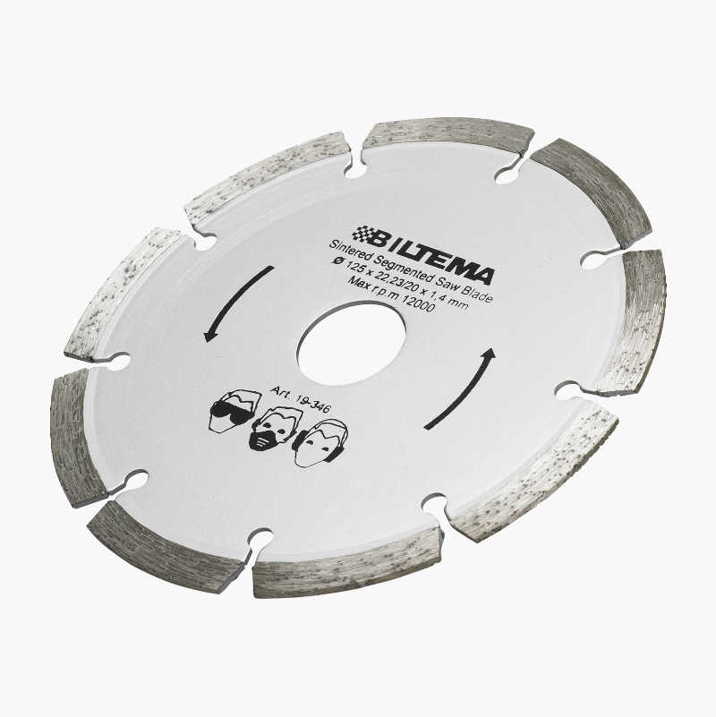 Diamantkappeskive, segmentert, 115 mm