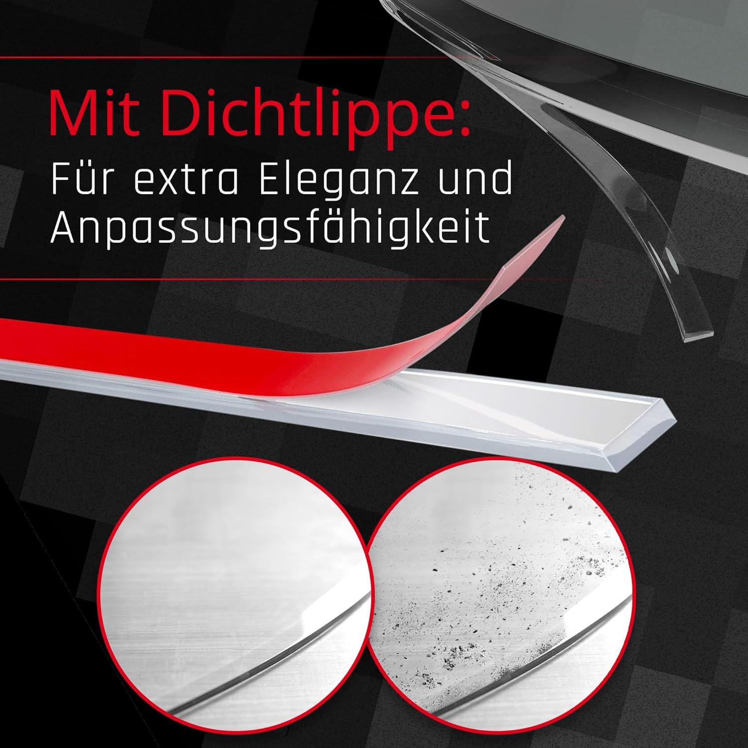 BIJON Glasplatte Tropfenbogen für Kaminofen mit Dichtlippe, Glasbodenplatte - Funkenschutzplatte Glas mit Facettenschliff, Kamin Hitzeschutz, ESG Sicherheitsglas 100 x 100 cm x 8 mm