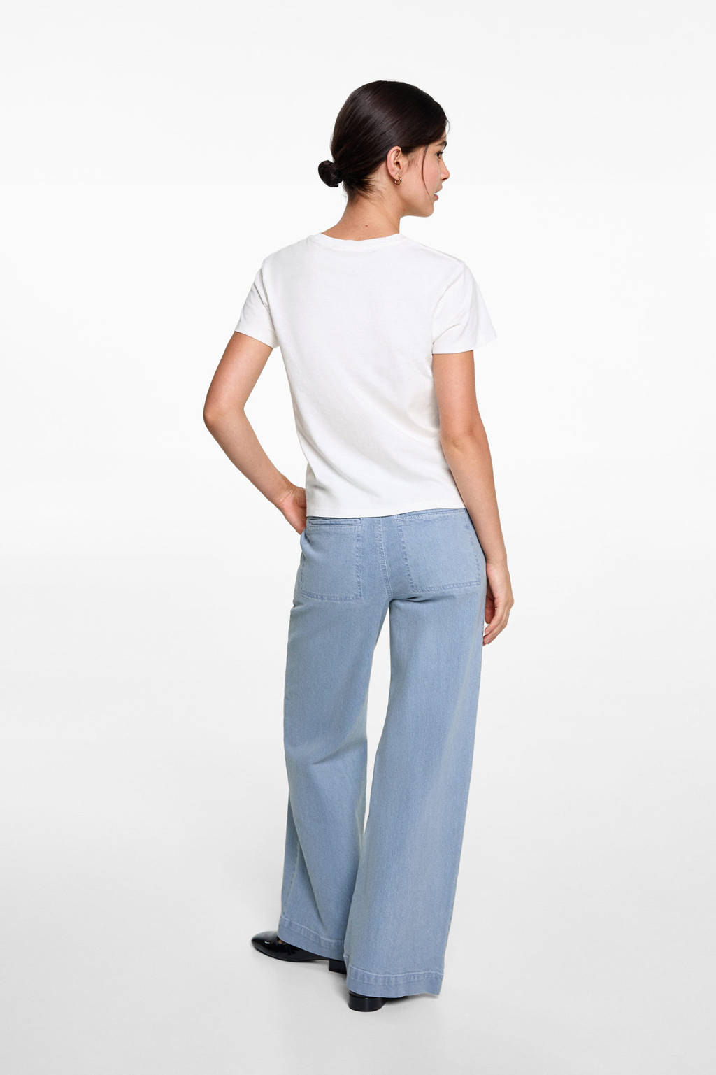MANGO TEEN T-shirt met tekst naturel wit