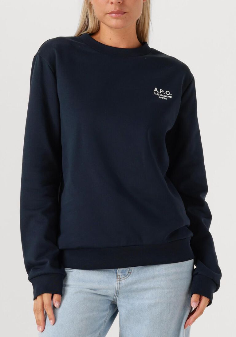 donkerblauwe apc trui sweat standard rue madame gots