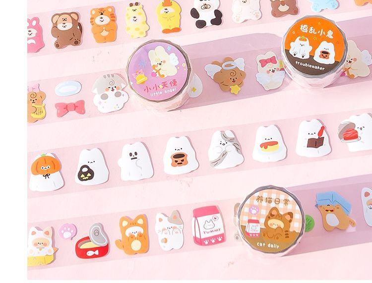 OH.LEELY - Cartoon Masking Tape (verschillende ontwerpen)
