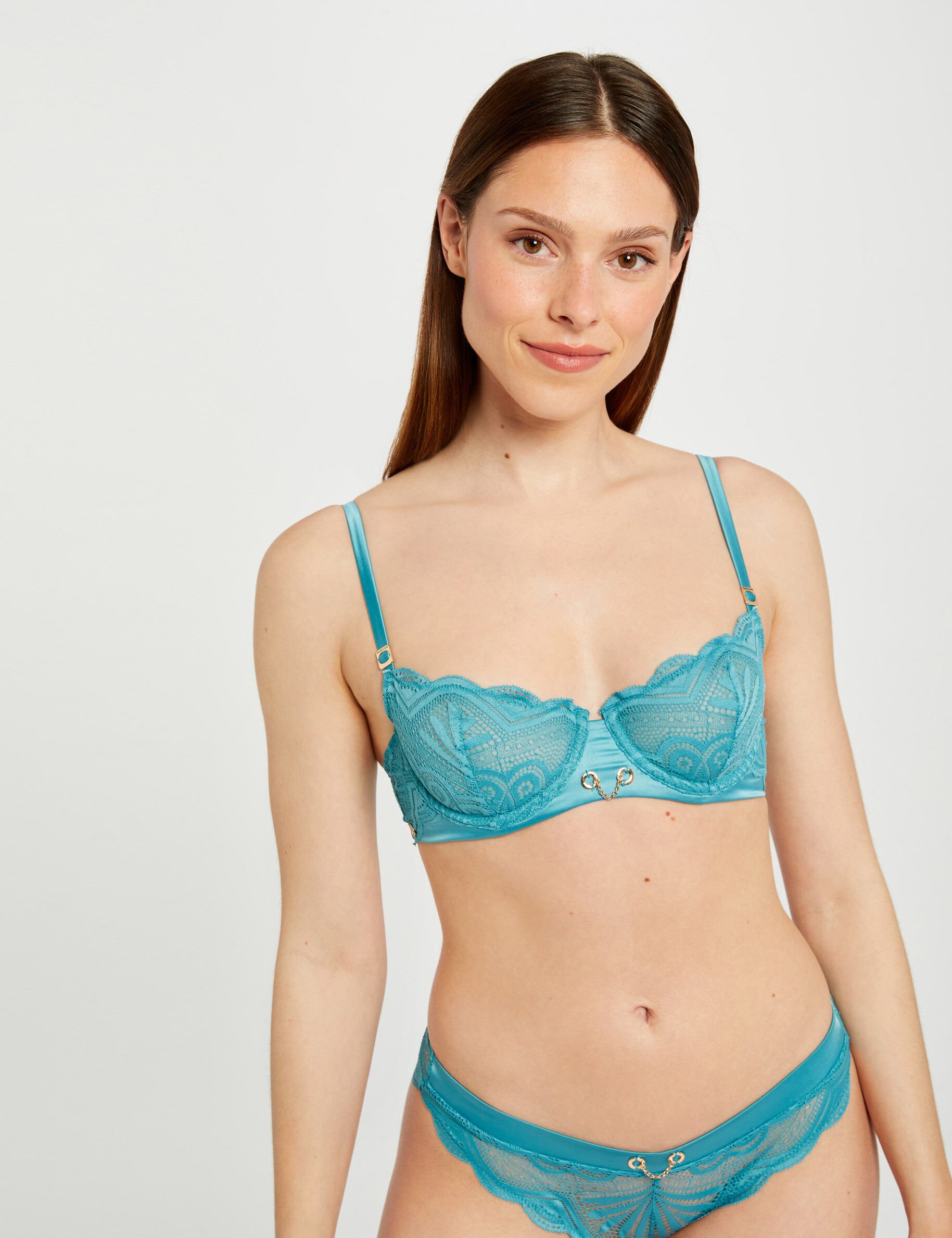 Soutien-gorge armatures bleu femme - bleu