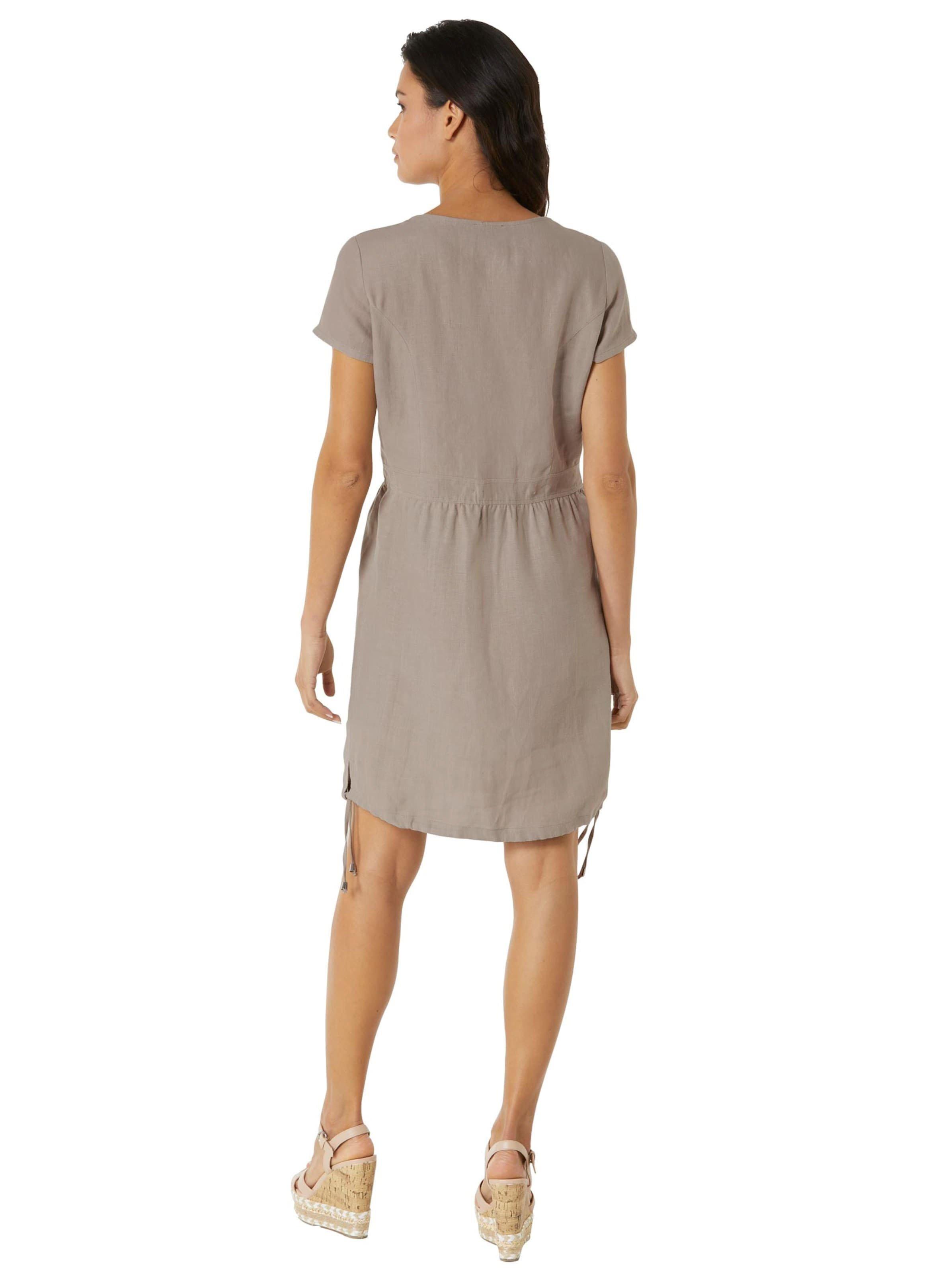Kleid aus Leinen, mit Tunnelzug am Saum