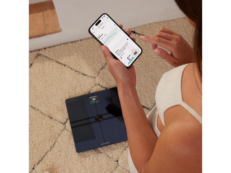 Withings Körperanalysewaage Body Comp Schwarz WLAN-Personenwaage
