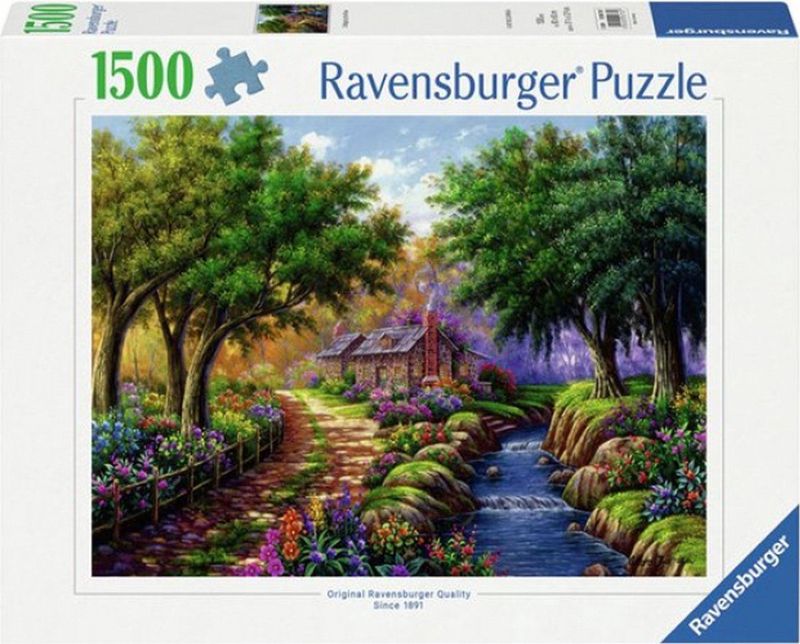 Cottage - COTTAGE - Puzzel - Huisje aan de Rivier - 1500 Stukjes