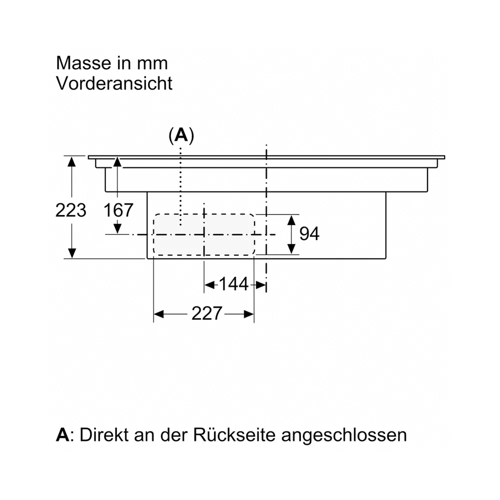 Bosch PXX875D67E Induktionskochfeld mit Designrahmen und integriertem Dunstabzug 80cm