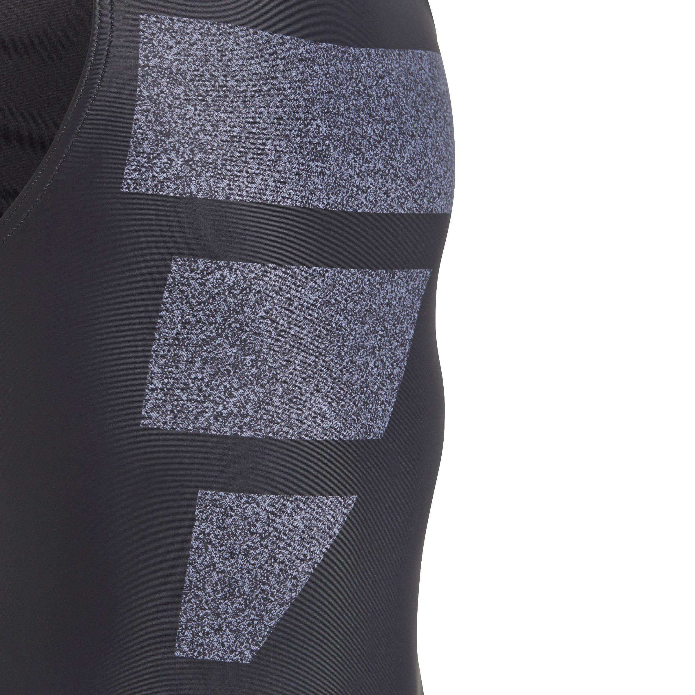 adidas Big Bars Graphic Swimsuit Junior Girls