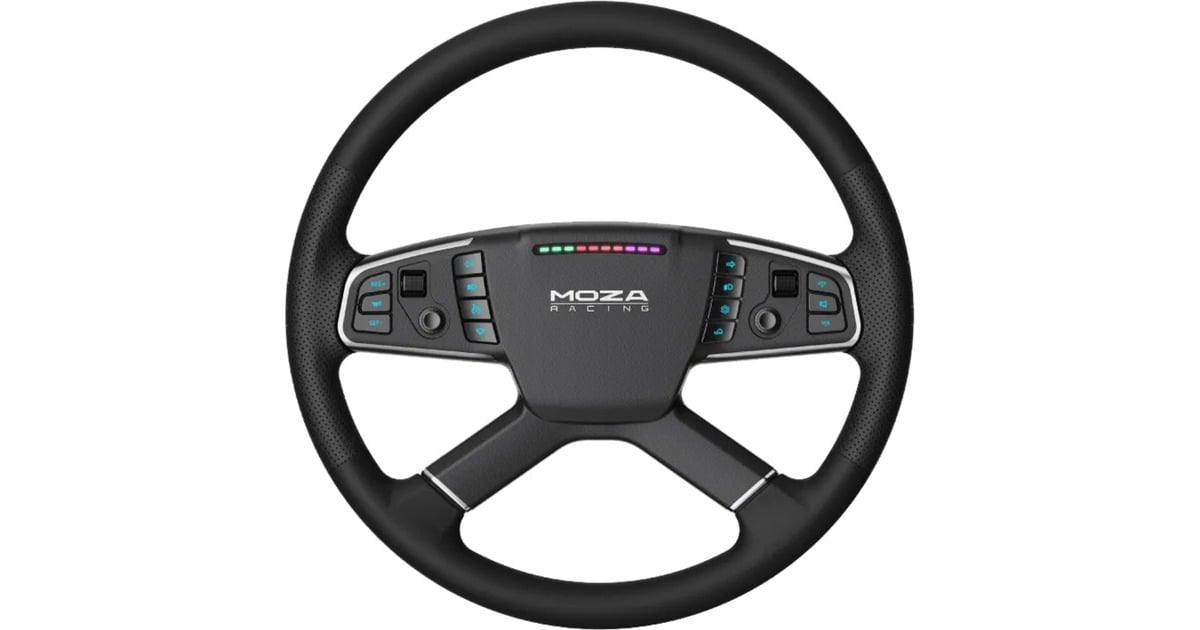 MOZATSW Truck stuur add-on  (Zwart)