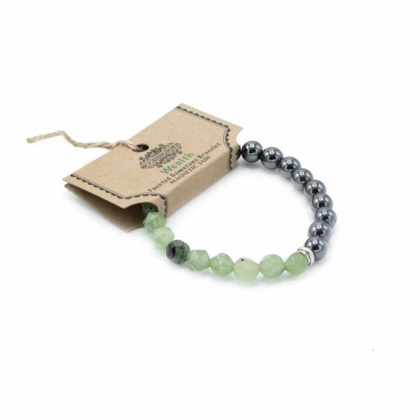 Awartisan Pulseira Pedra Preciosas Talhadas Jade Magnético