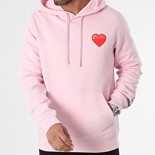 Sweat Capuche Heart Rose