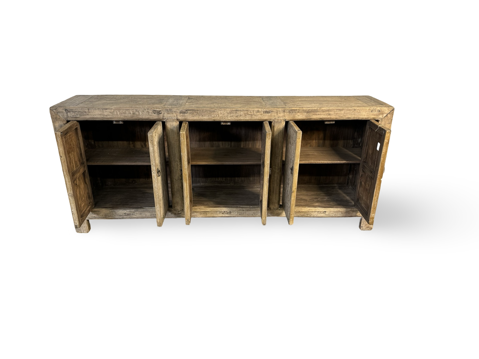 Dressoir 6 Deur naturel + witten deuren