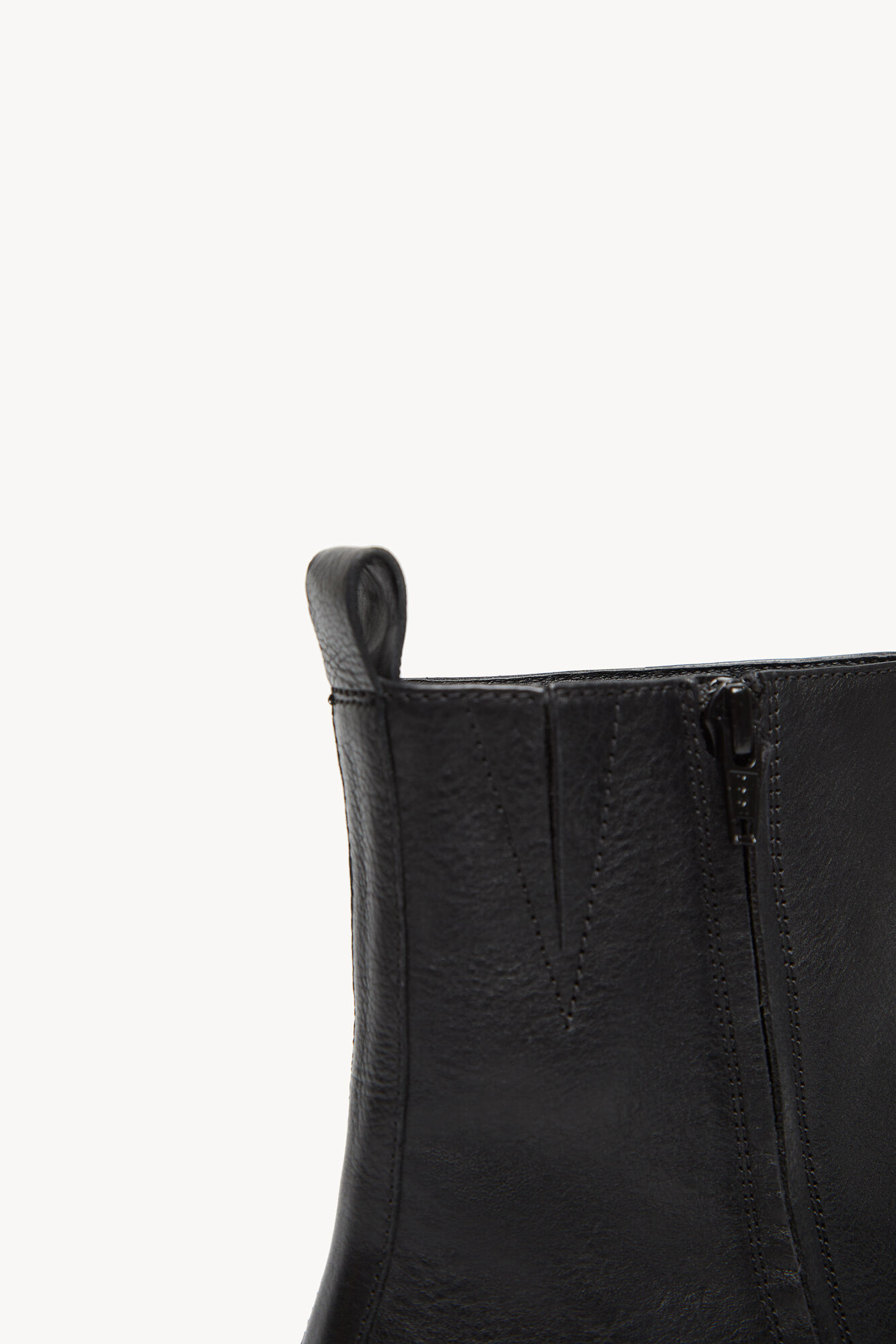 Gloria Botins de pele planos - Negro