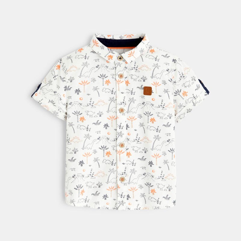 Chemise dinosaures bleue bébé garçon Bleu