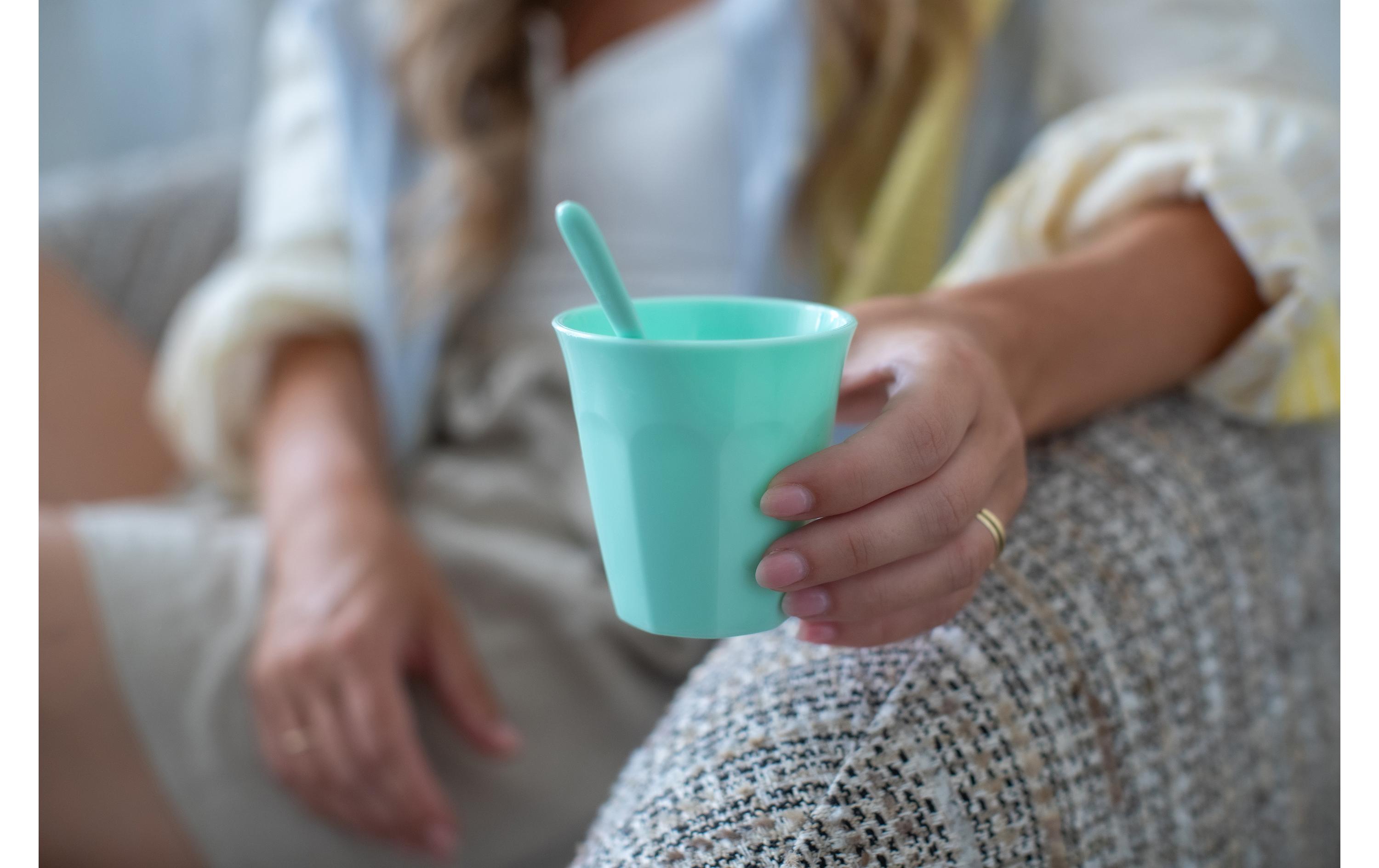 Trinkbecher Nora S 150 ml, 1 Stück, GrünTrinkbecher aus biozirkulärem Kunststoff