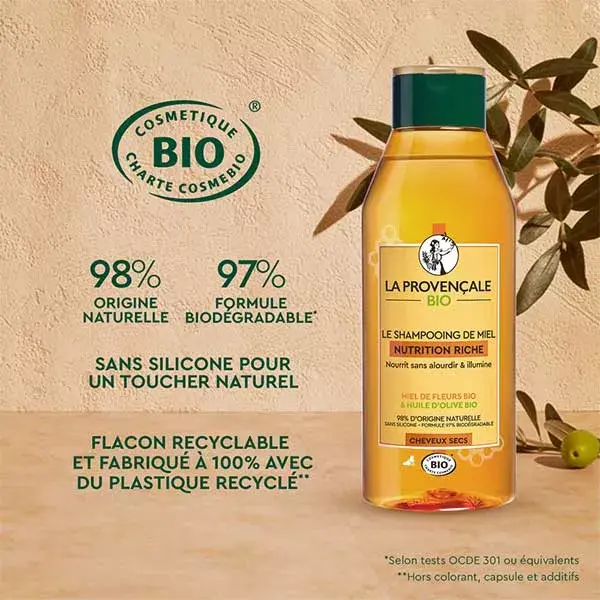 Shampoo La Provençale Nutrição Rica em Mel Orgânico 250ml