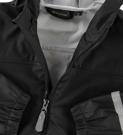 Color Kids Kinderregenjacke - Eldon - PU - Schwarz