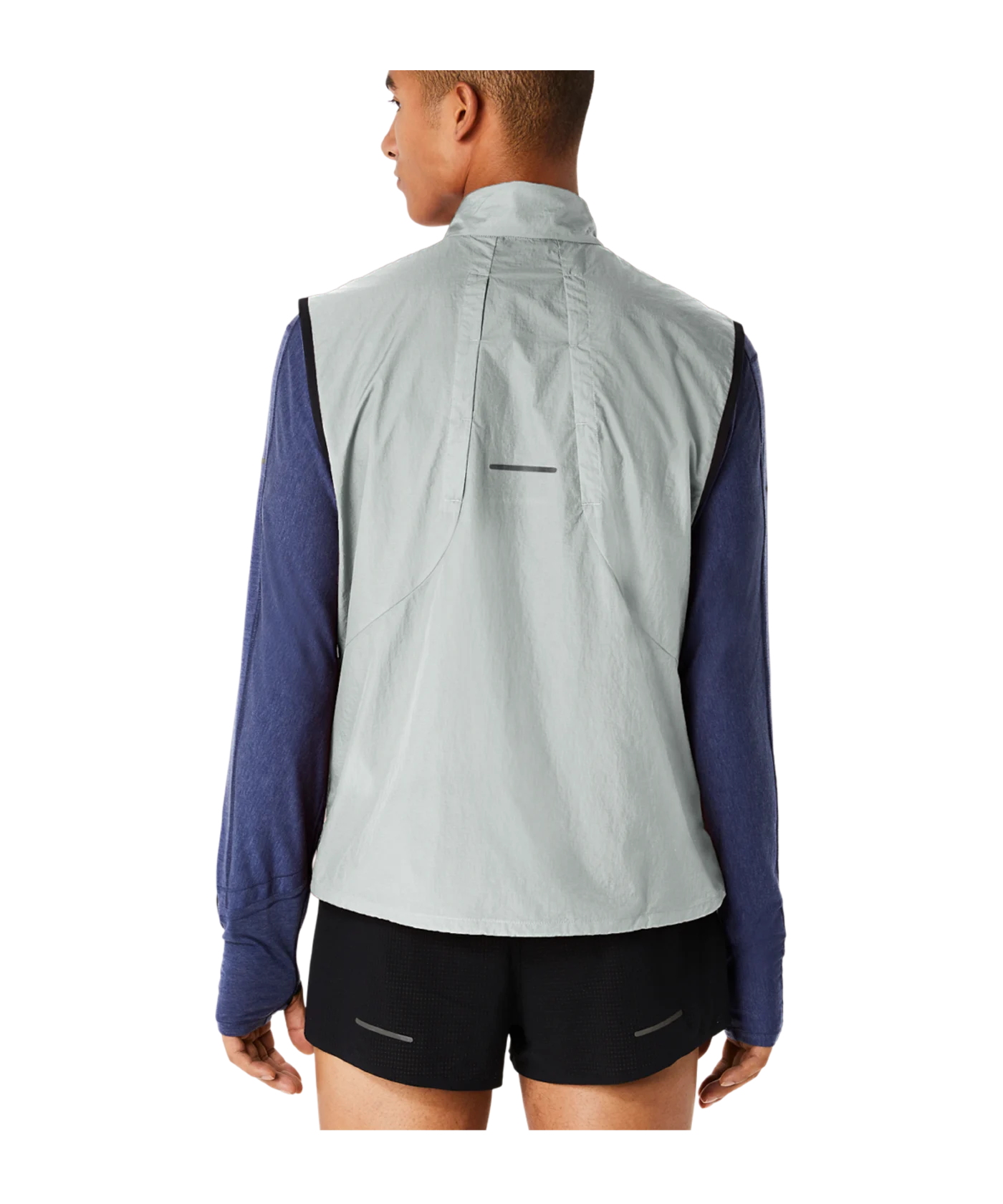 Asics Metarun Packable Weste Grau F021