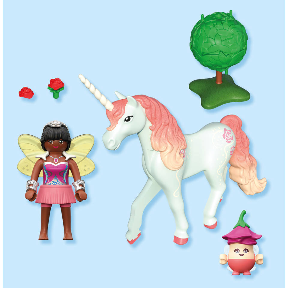 PLAYMOBIL verzameleenhoorn: Wolkenroos met fee 71841