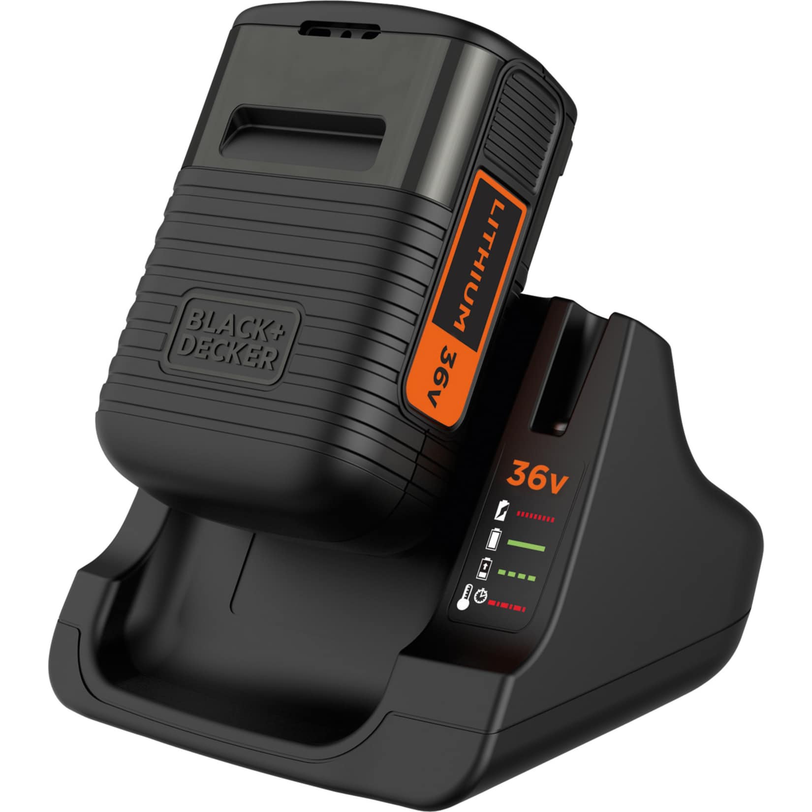 BLACK+DECKER Ladegerät Ladegerät + Akku BDC2A36-QW, 36Volt