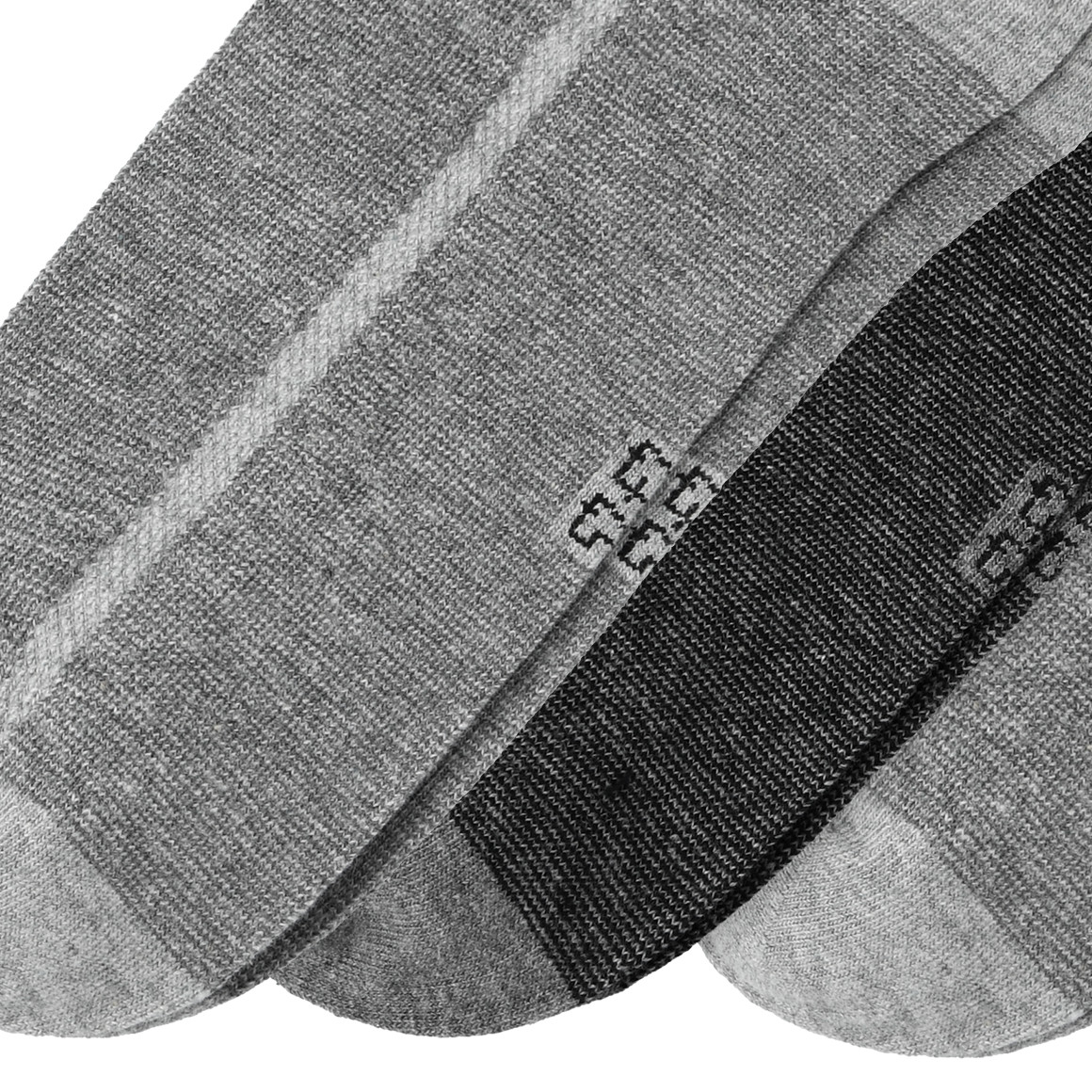 VanVaan 4 Paar Herren Sneaker-Socken im Set grau / schwarz