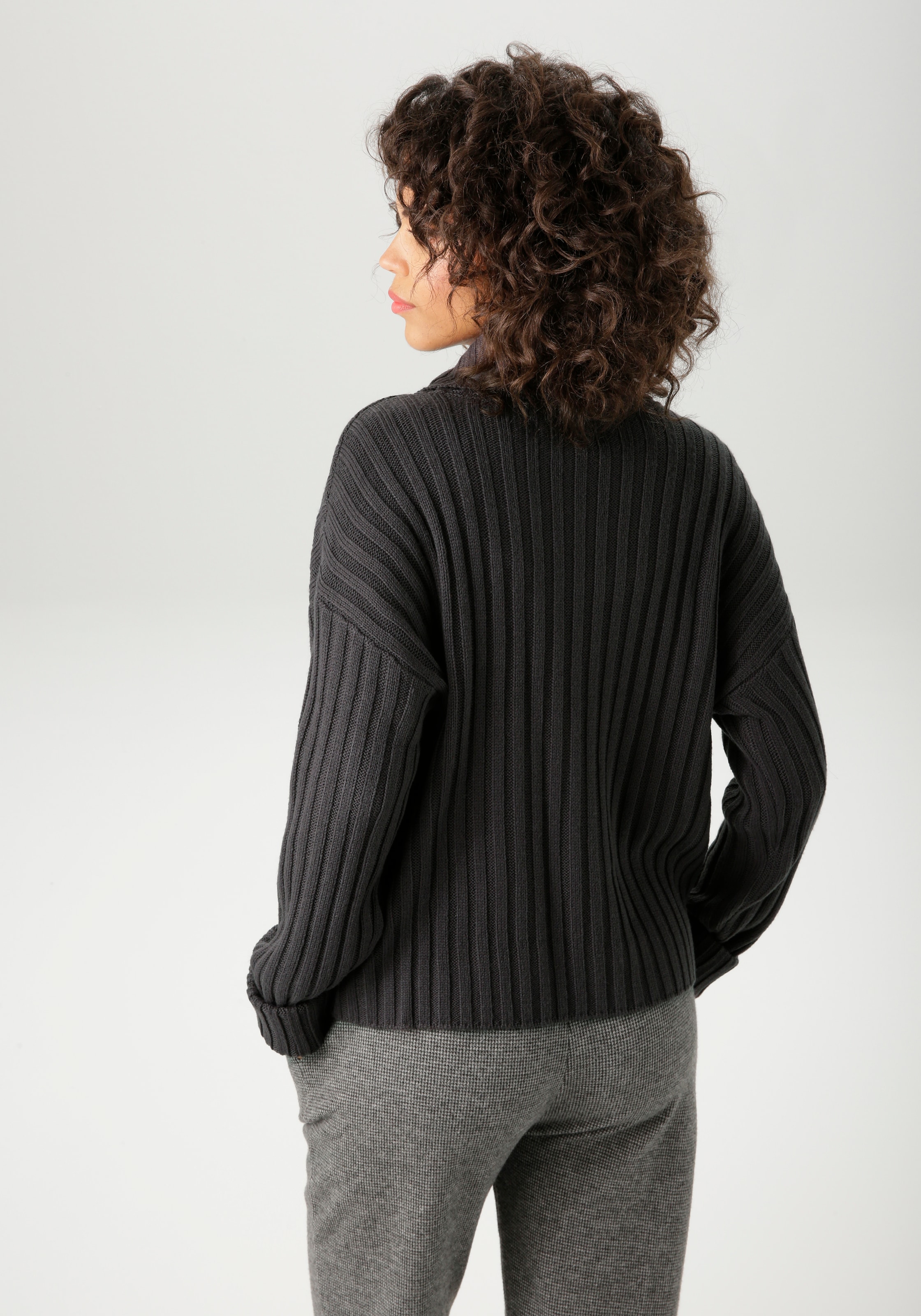 Aniston CASUAL Strickpullover , in Streifen-Optik - NEUE KOLLEKTION
